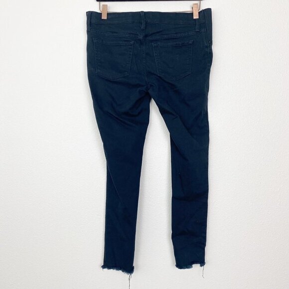 Isabel Maternity Womens 4 Black Side Panel Distressed Skinny Jeans - Picture 2 of 9